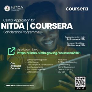 NITDA Coursera Scholarship 2024