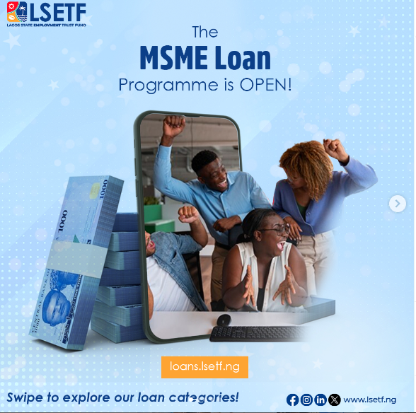 Call for Applications: LSETF MSME Loan Program (N50,000 – N500,000 per person)