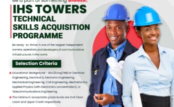 IHS Towers Technical Skills Acquisition Program 2023