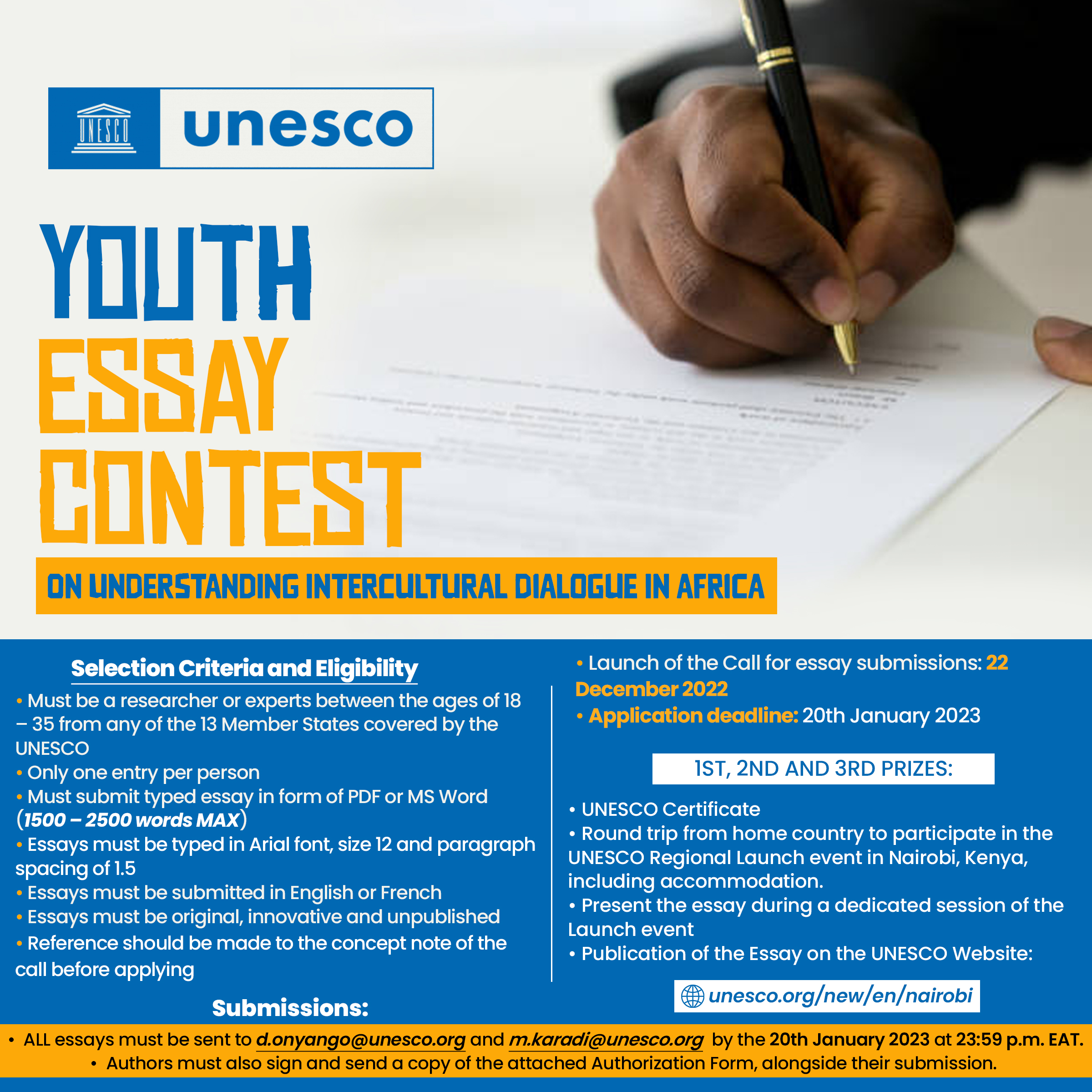 UNESCO Youth Essay Contest 2023
