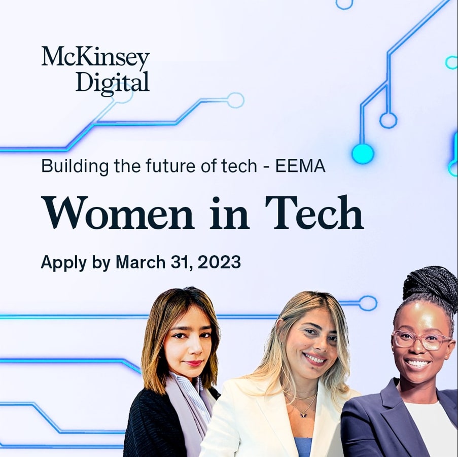 Women in Tech 2023: Middle East, Africa and Turkey Recruitment Program 2023