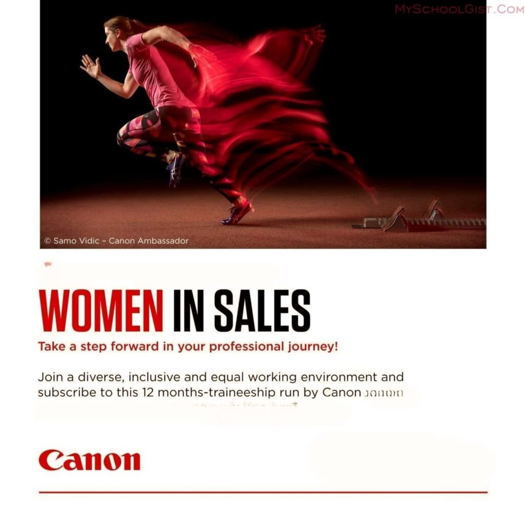 Canon Nigeria Women in Sales Trainee Program 2023