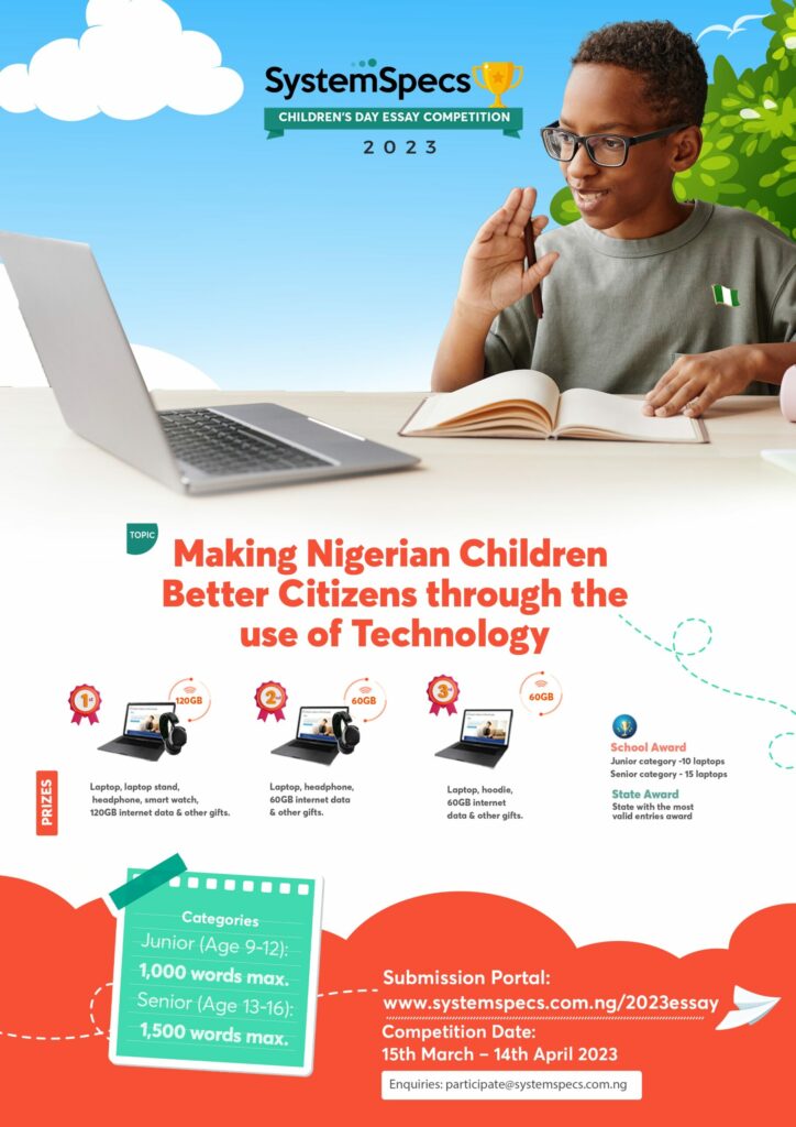 SystemSpecs 2023 Children’s Day Essay Competition