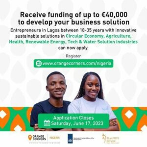 Orange Corners Nigeria Incubation Programme for young Entrepreneurs 2023
