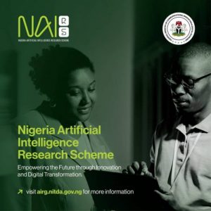 Call for Applications: Nigeria Artificial Intelligence Research Scheme (N5,000,000 Supports)