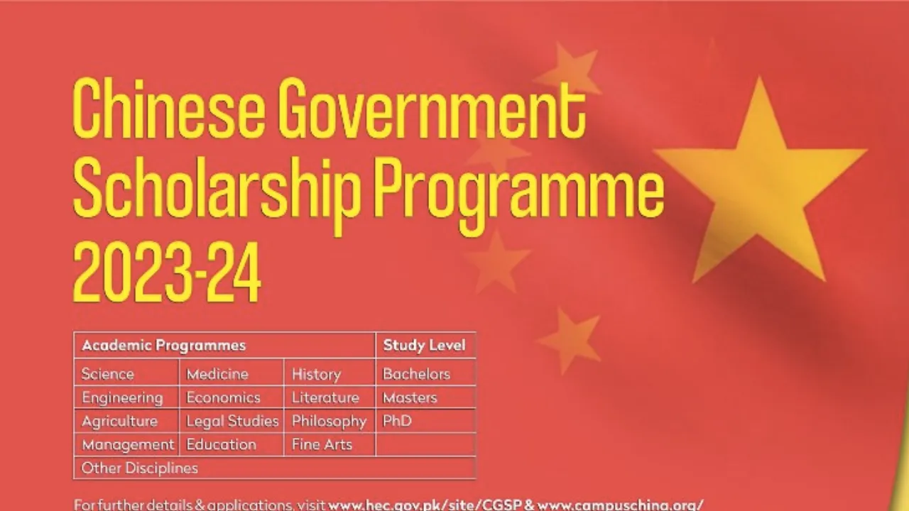 Fully-funded Chinese Government Scholarship