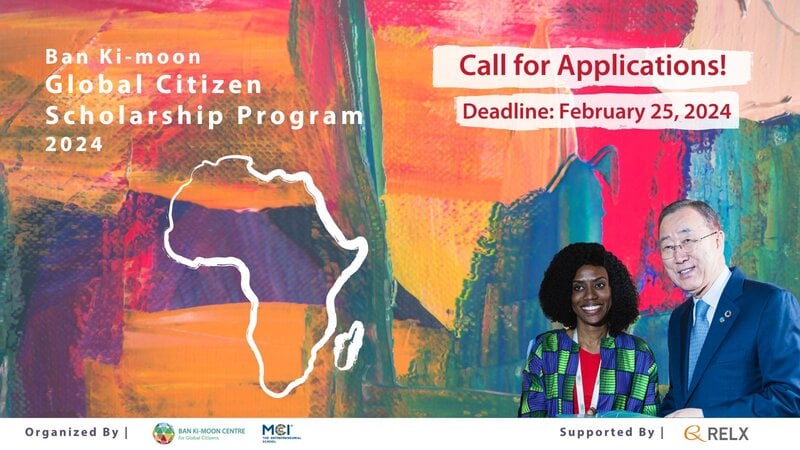 The Ban Ki-moon Centre for Global Citizens (BKMC) Scholarship Program 2024 for Young Africans
