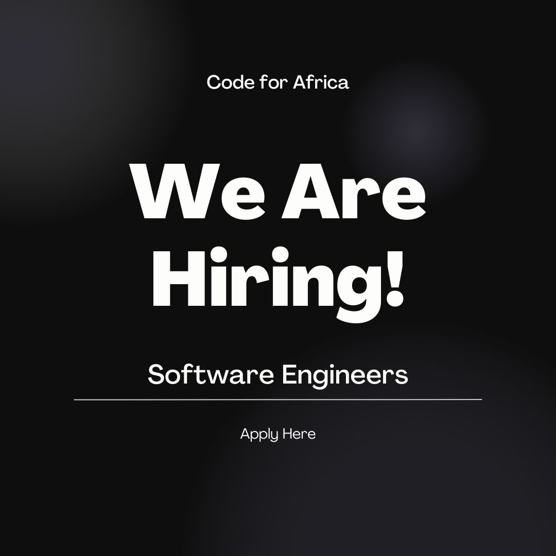Software Engineer Needed at Code For Africa (CfA)