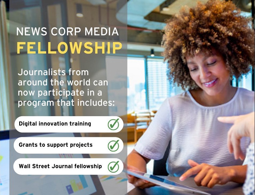 ICFJ News Corp Media Fellowship for Digital Innovation 2024 (Funded)