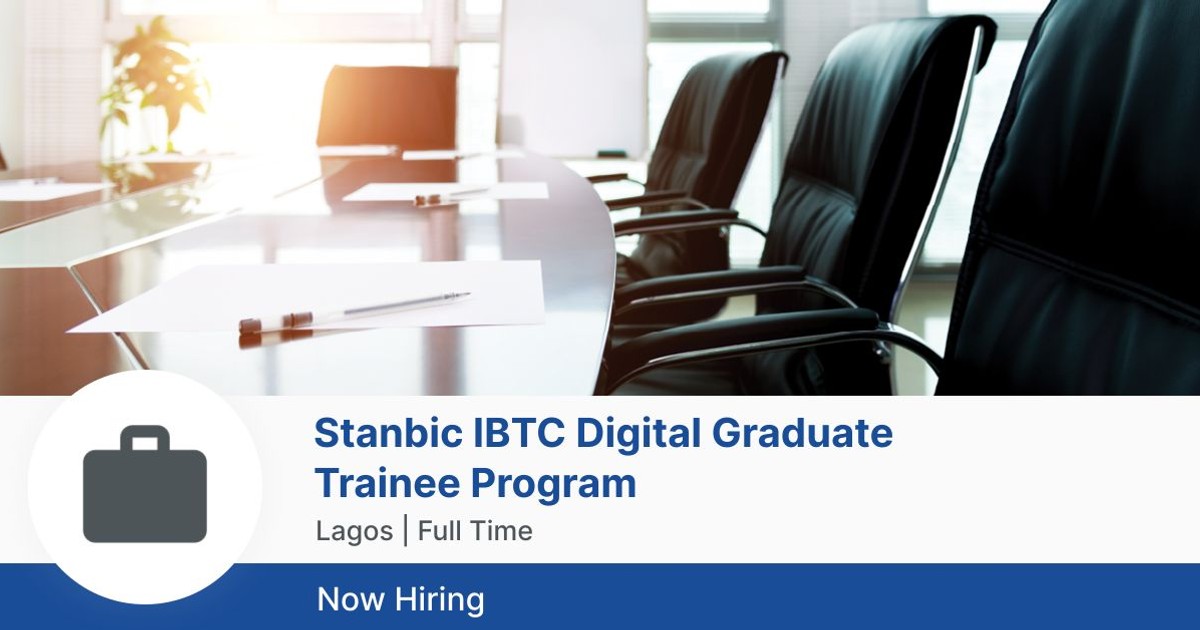 Stanbic IBTC Bank Digital Graduate Trainee Program 2024