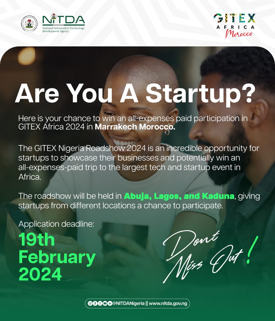 Win An All-expense paid Participation to GITEX Africa 2024 in Marrakesh, Morroco (Funded By NITDA)