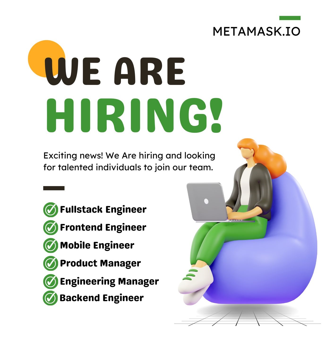 Remote Software Engineers Needed at METAMASK
