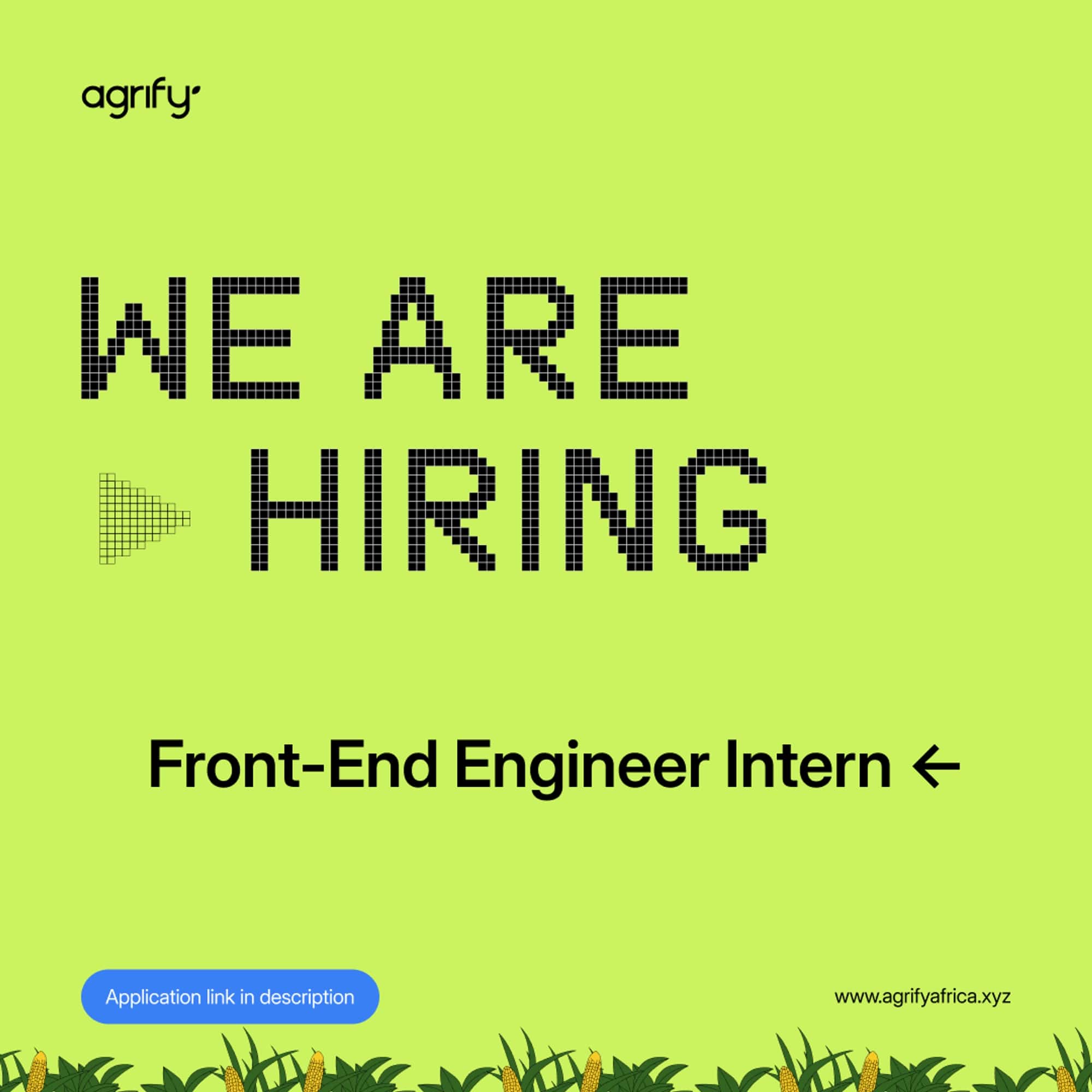 Front-End Engineering Interns Needed at Agrify (120k – 150k per month)