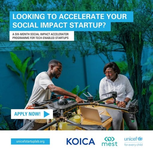 UNICEF StartUp Lab Accelerator Programme 2024 for Social Impact Startups