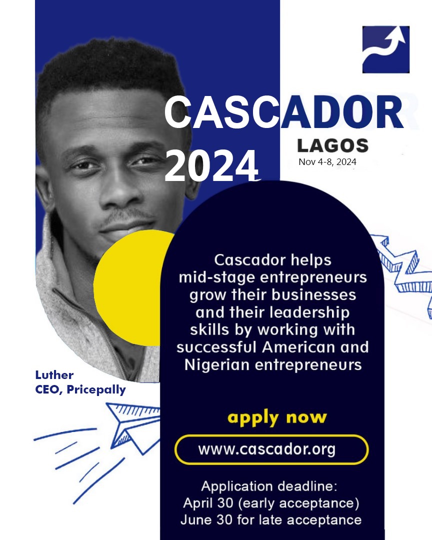Cascador Accelerator 2024 For African Entrepreneurs (Training, Mentorship and $5,000 USD For each participant)