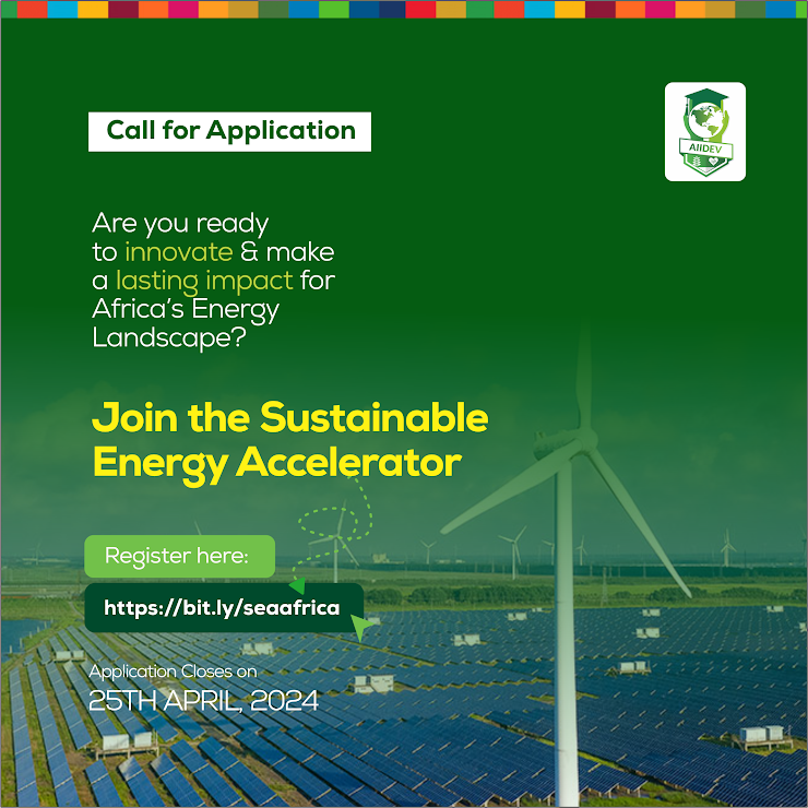 AIIDEV Africa Sustainable Energy Accelerator (SEA) Programme 2024