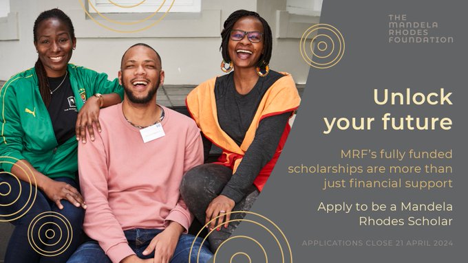 Mandela Rhodes Scholarship for Young African Changemakers 2025 |Fully Funded