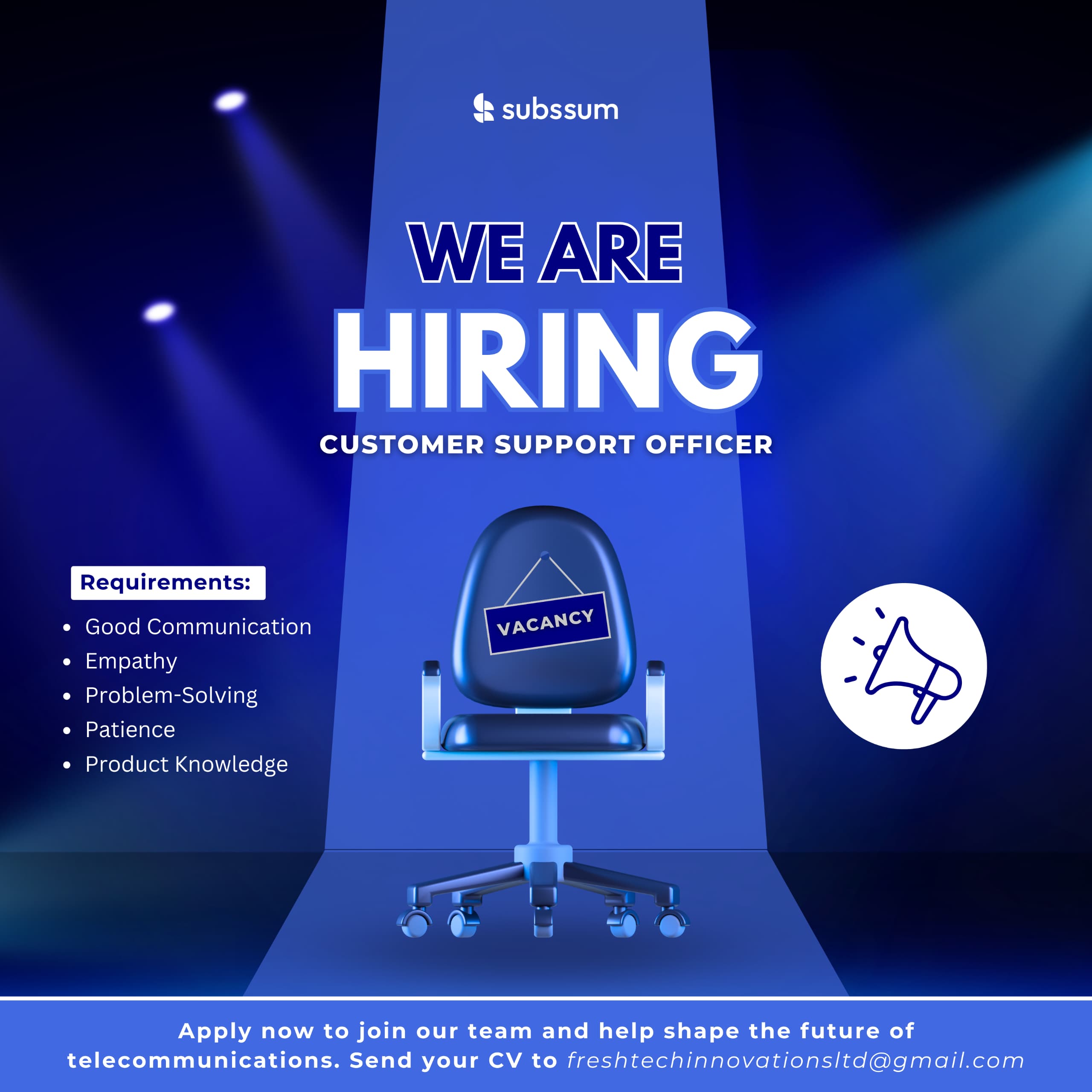 Remote Customer Support Officer at Subssum