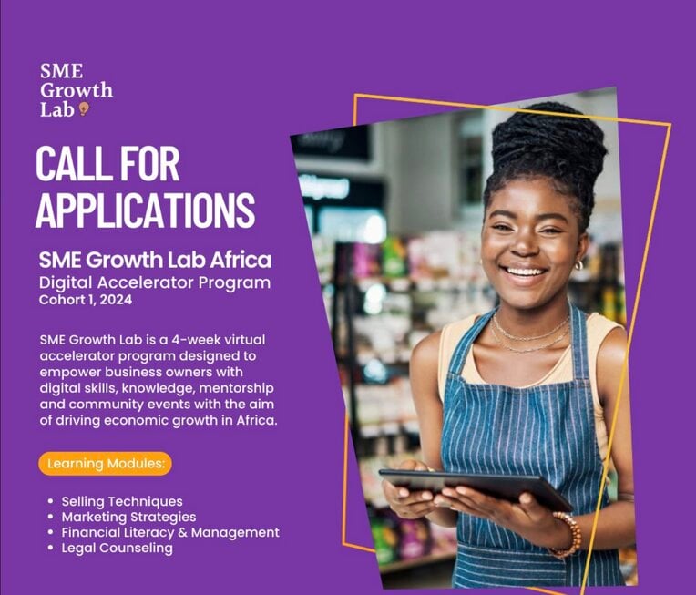 The SME Growth Lab Africa Digital Accelerator Program 2024 for young entrepreneurs