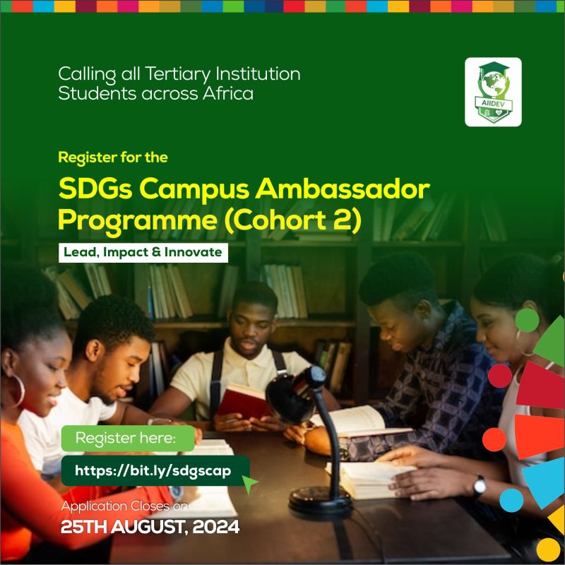 AIIDEV Africa SDGs Campus Ambassador Programme – Cohort 2