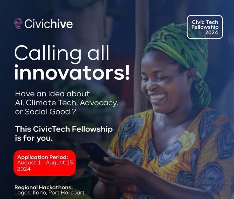 CivicHive CivicTech Fellowship 2024 | monthly Stipend of N150,000