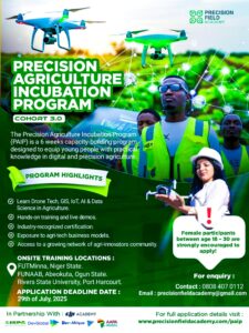 2025 Precision Agriculture Incubation Program