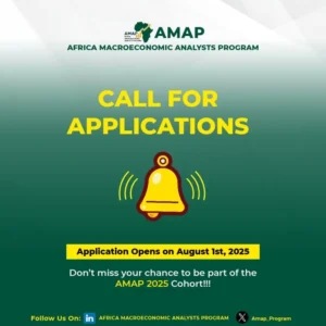 Call for Applications: Africa Macroeconomic Analysts Program 2025 (AMAP)