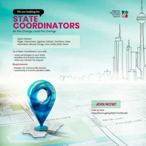 Now Recruiting: State Coordinators for the Nigerian Movement for PHCs Reform