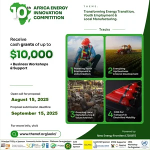 Apply Now: NEF 10th Africa Energy Innovation 2025 Grant