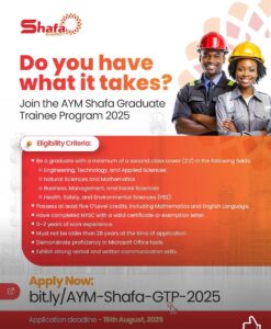 Shafa Energy Limited Graduate Trainee Programme 2025