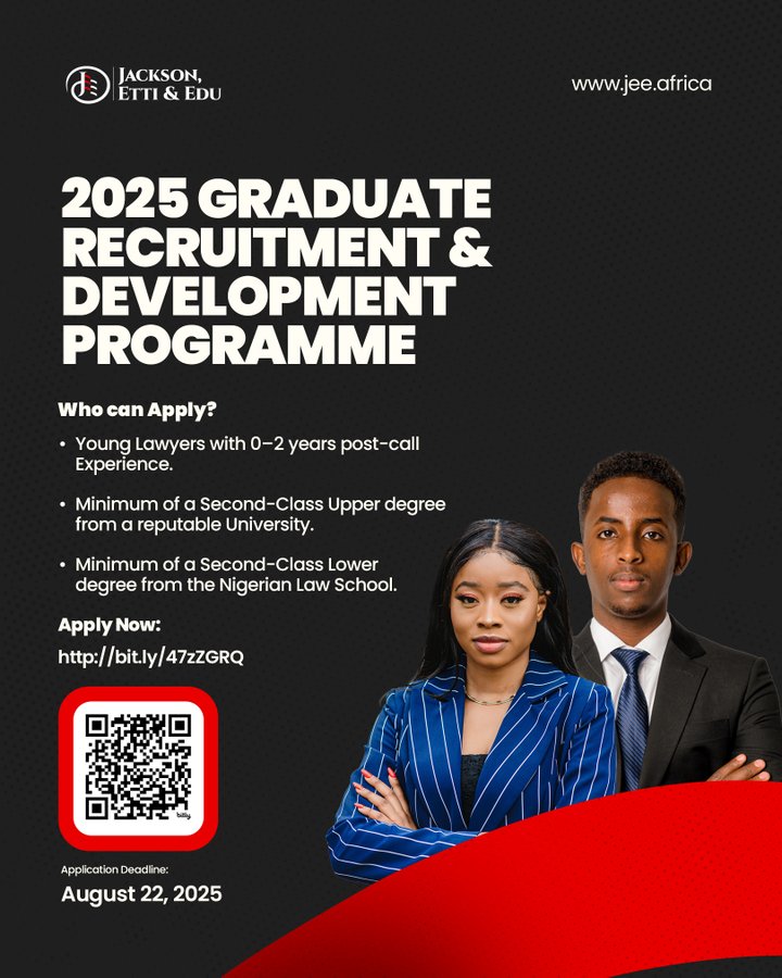 Jackson, Etti & Edu Graduate Recruitment and Development Programme 2025