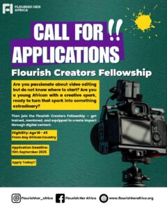 Call for Applications: Flourish Creators Fellowship 2025 for Young Changemakers