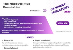 2025 Mkpouto Pius WomanUp Scholarship Program 