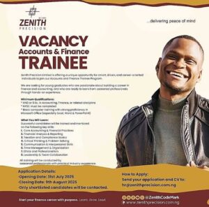 Zenith Precision Graduate Trainee Program 2025