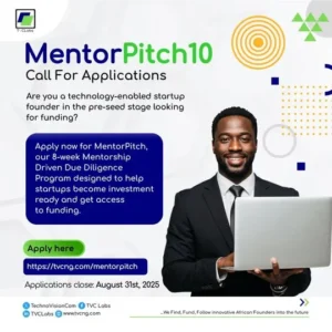 TVC Labs Mentorpitch 10 Program For Early-Stage Startups 2025
